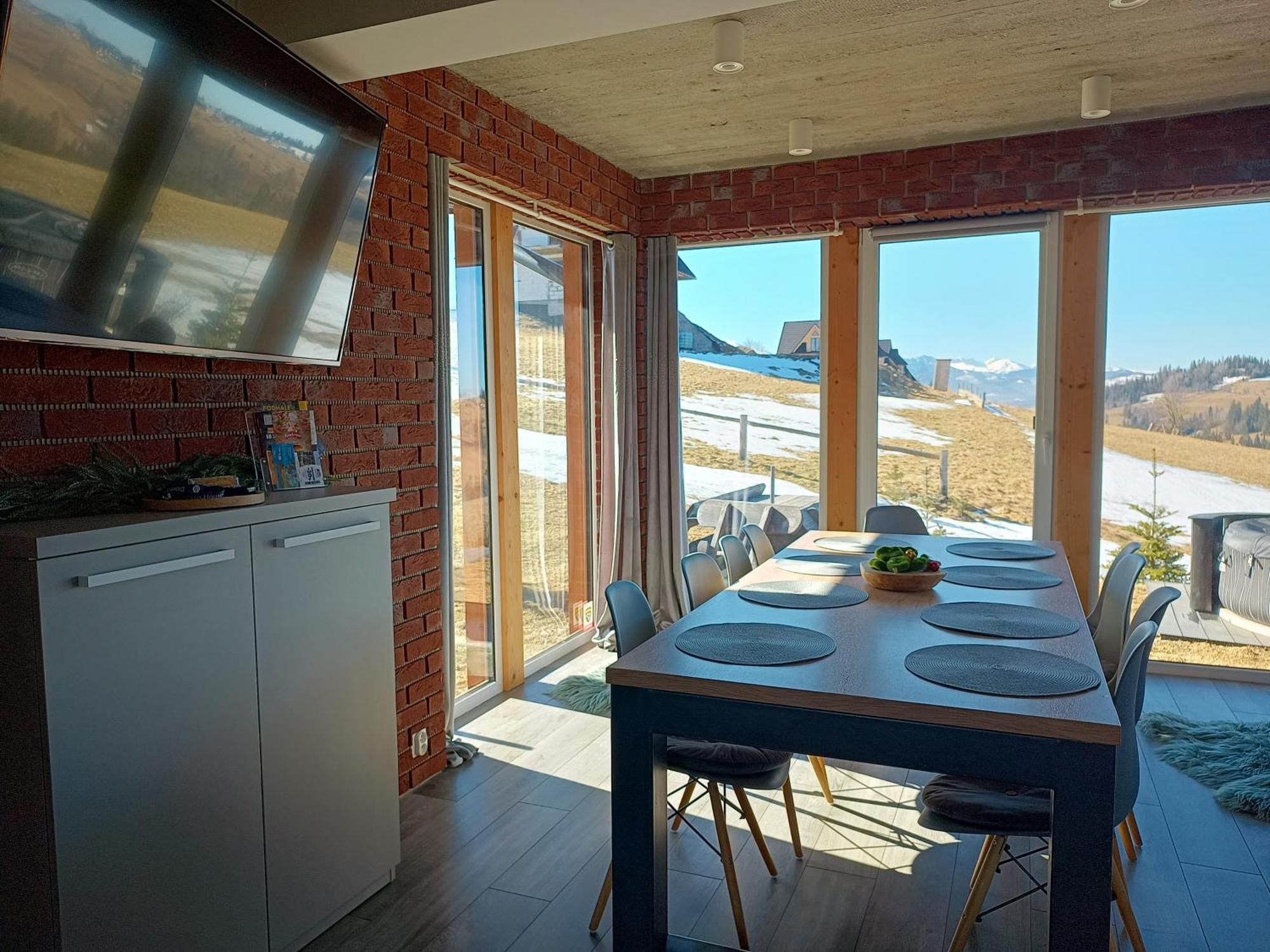 Chalet Lux Z Widokiem Na Tatry Z Prywatnym Jacuzzi Gliczarow